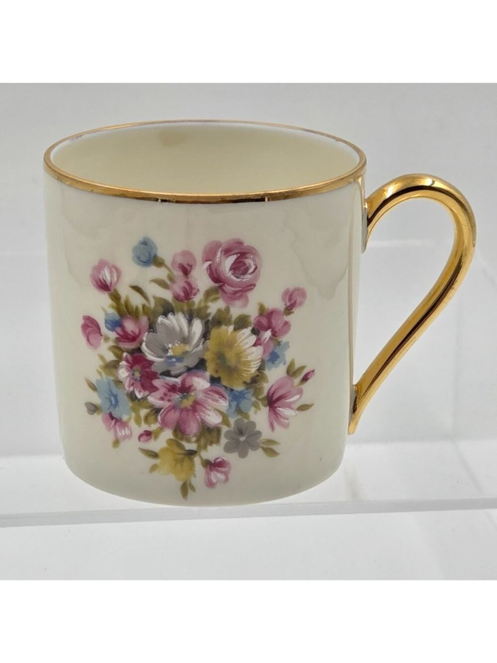 Kuba Porzellan Horst Kuba Set of 4 Espresso Demitasse Cup Saucer Gold Trim - Picture 9 of 13